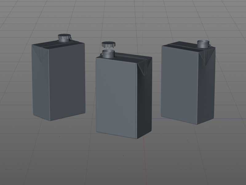 Packaging 3D model of the SIG Combibloc Slimline 750ml with tethered cap CombiCap