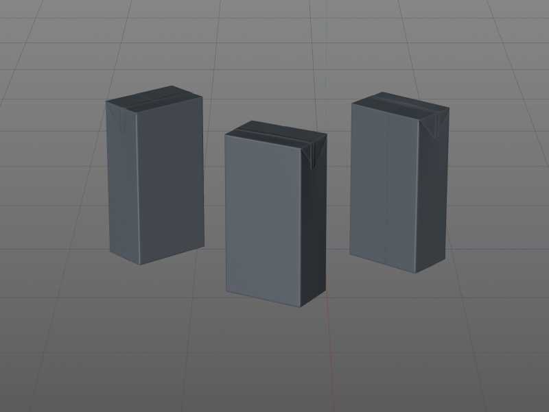 SIG CombiBloc Small 300ml with perforation and a straw hole packaging 3D model pak