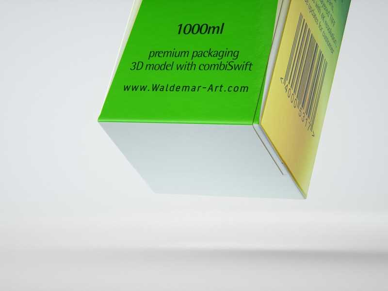 SIG Combifit Premium 1000ml with CombiSwift carton packaging 3D model