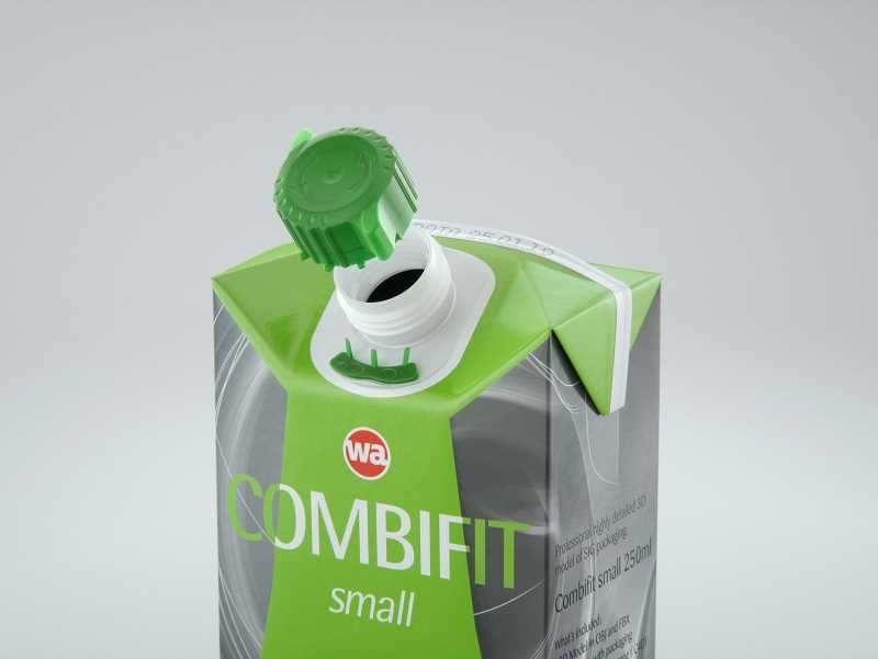 SIG combiFit Small 250ml with combiSmart closure packaging 3D model