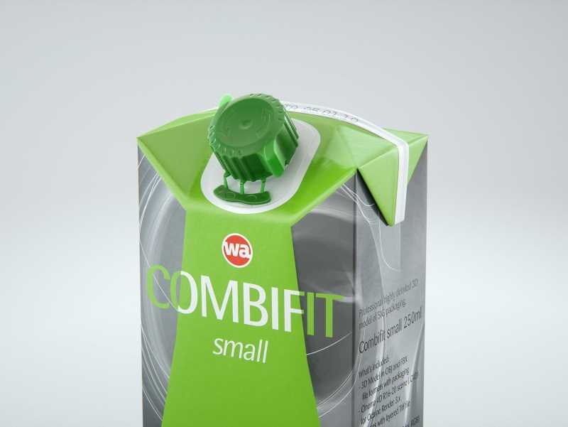 SIG combiFit Small 250ml with combiSmart closure packaging 3D model