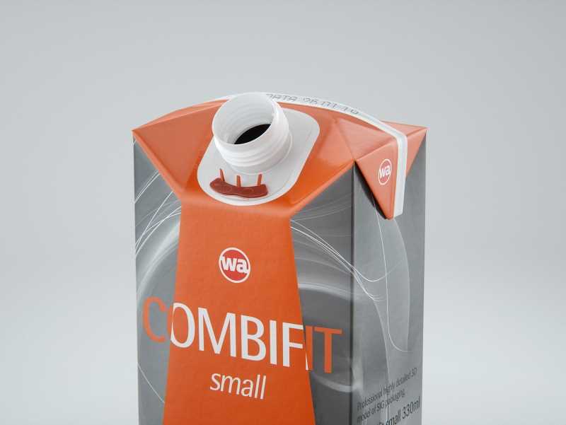 SIG combiFit Small 330ml with combiSmart closure packaging 3D model