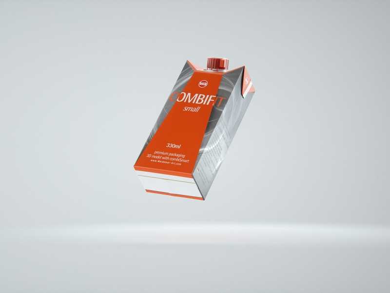 SIG combiFit Small 330ml with combiSmart closure packaging 3D model