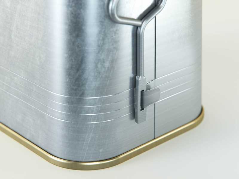 Corned Beef metal cans 340g (2 set) with the key packaging 3d model