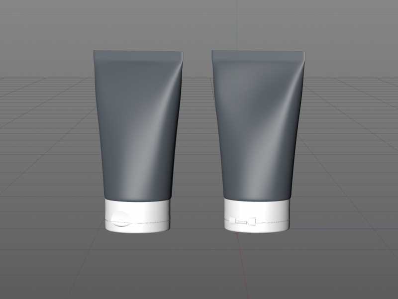 Face wash gel plastic tube 100ml packaging 3d model / WA Design Studio