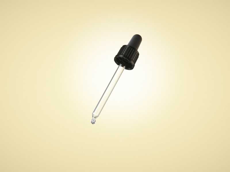 Glass bottle of Flavoring Drops 50ml with pipette 3D model pack