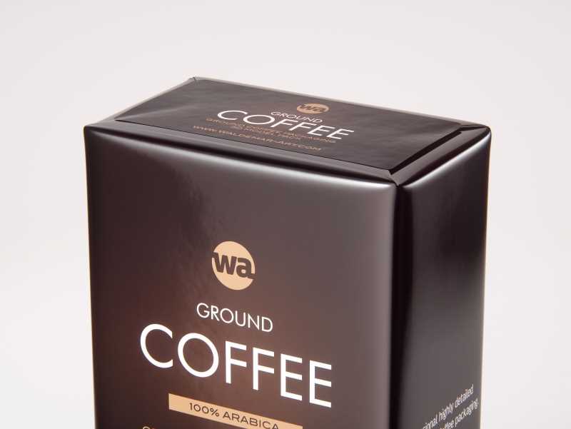 Ground Coffee Packaging 250g 3d model pack