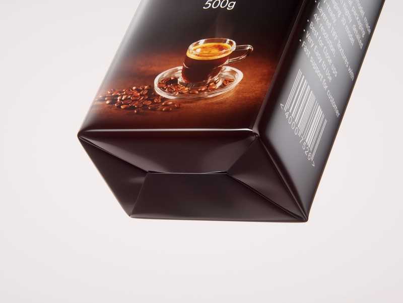 Ground Coffee Packaging 500g 3d model pack