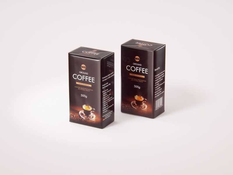 Ground Coffee Packaging 500g 3d model pack