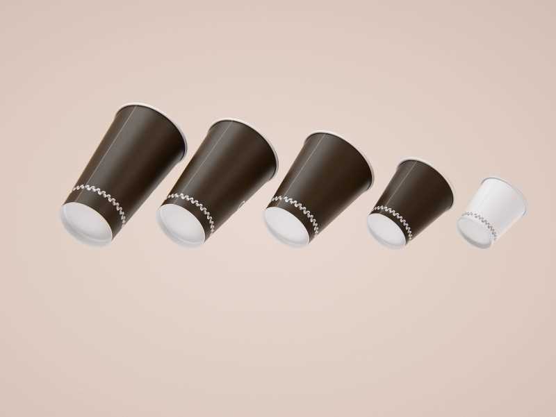 Cold Coffee To-Go - Plastic Cups with DOME lids 3D model pack (24oz, 16oz,  12oz) / WA Design Studio