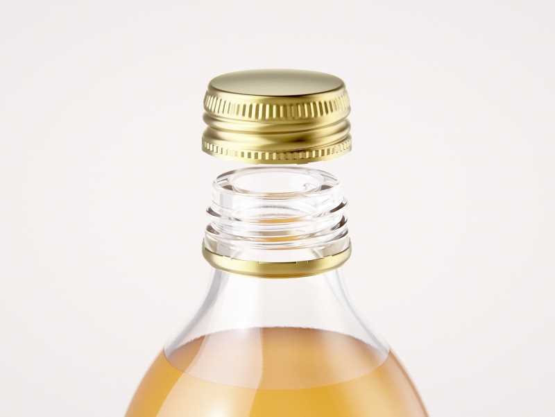 Lemonade Glass bottle 330ml premium packaging 3d model pack