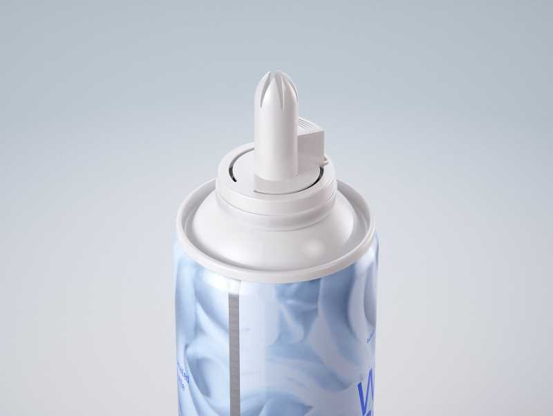 Light Whipped Cream Metal Bottle 250ml Packaging 3D model pak