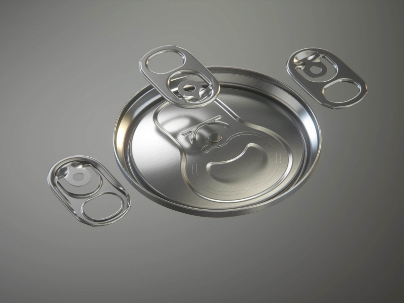 Rexam/Ball Metal Soda Can 350/355ml Premium packaging 3d model with PakTech handle