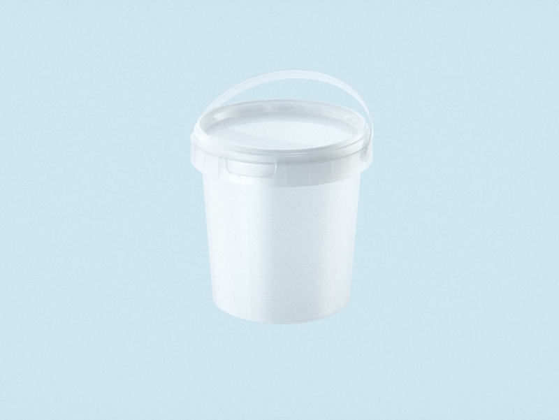 Vanille Dessert Plastic Bucket 800g premium packaging 3D model