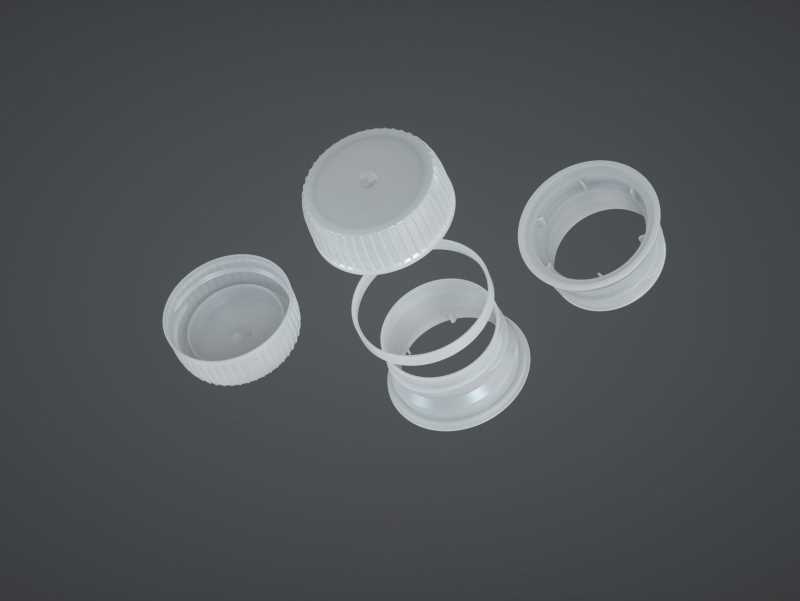 Elopak Pure-Pak Diamond Curve Slim 500ml Premium packaging 3D model