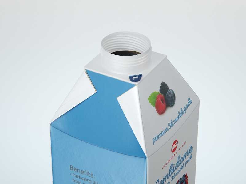 SIG Combidome 500ml carton packaging 3D model