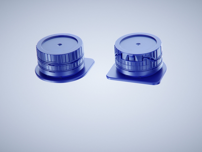 Premium packaging 3D model of Tetra Gemina Leaf 1000ml with tethered cap HeliCap 26 Pro