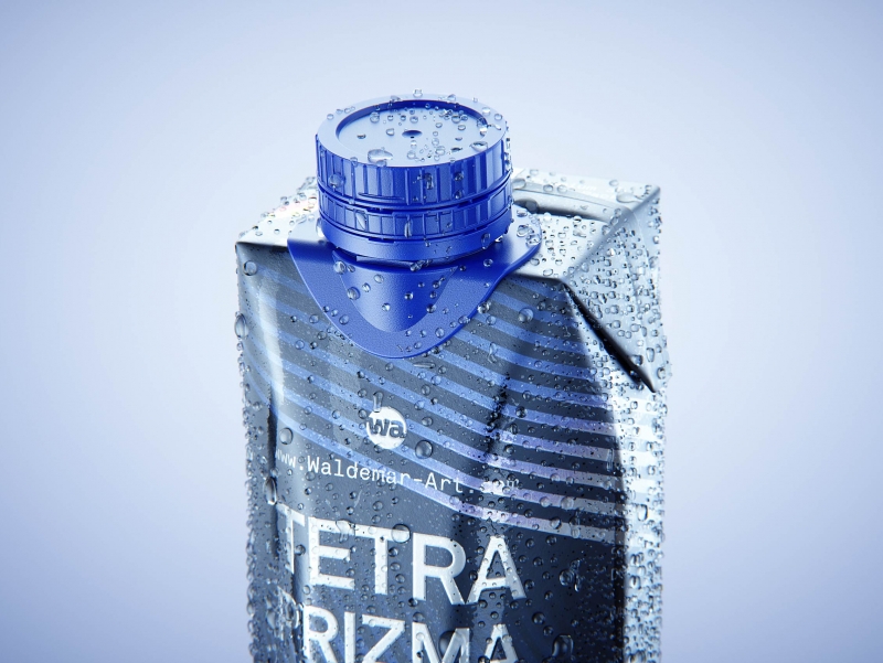 Tetra Prisma Square 330ml with Dream Cap 26 Pro and Condensation Premium 3D model pack