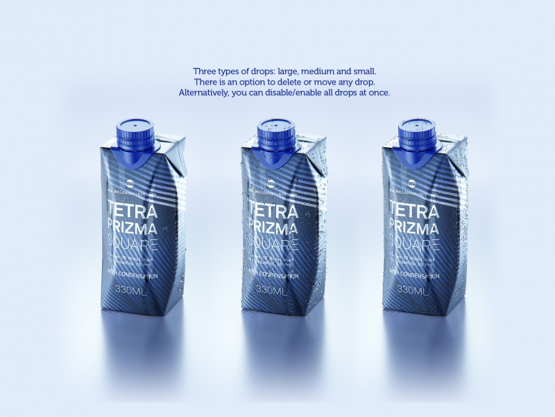 Tetra Prisma Square 330ml with Dream Cap 26 Pro and Condensation Premium 3D model pack