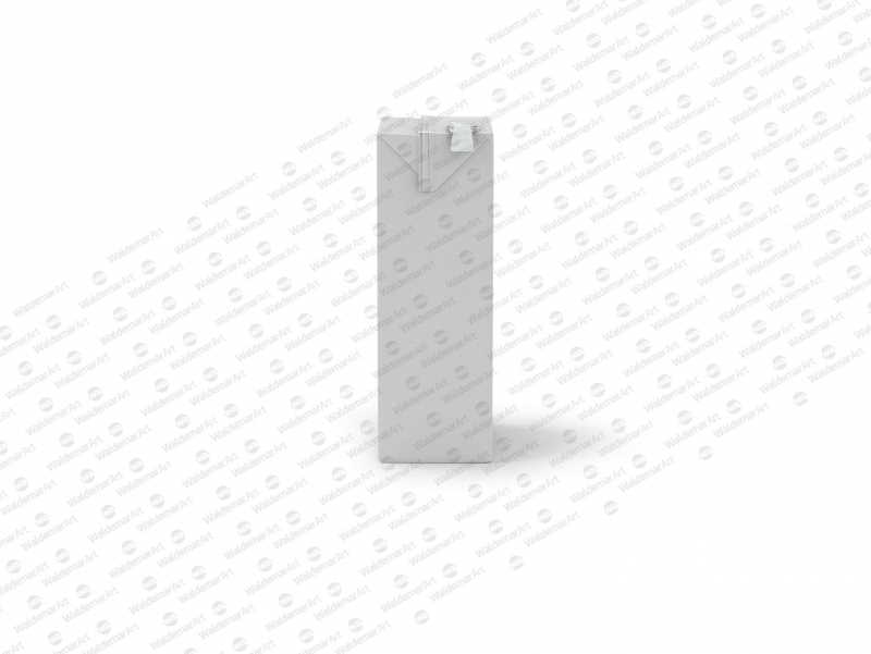 Tetra Pack Brick Mid 1000ml with FlexiCap PSD Mockup Side View