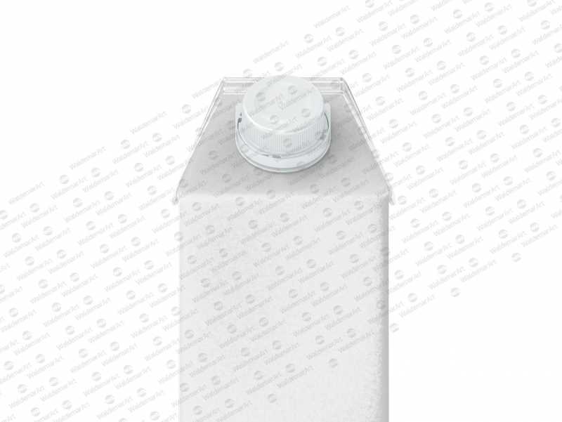 Tetra Pack Gemina Aseptic 1000ml Square Package MockUp with