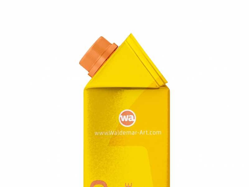 Tetra Pack Gemina Aseptic 1000ml Square Package MockUp with