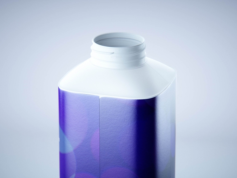 Tetra Top Base 1000ml with tethered cap C38Pro premium carton packaging 3d model