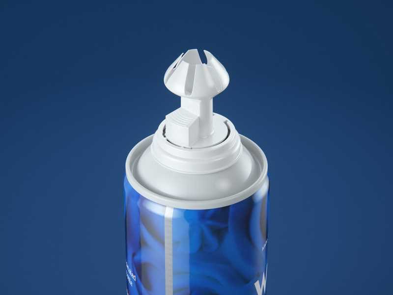 Packaging 3D model of the Whipped Cream Metal Bottle 250ml