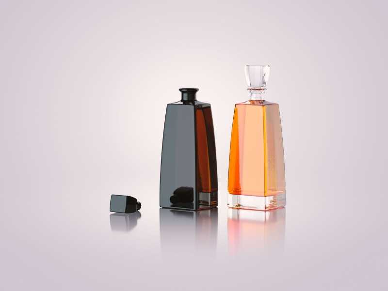BOSS - 3d model of a glass bottle for alcohol products