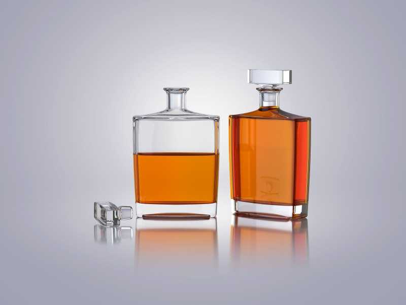 Decanter - packaging 3d model of a bottle for alcohol products