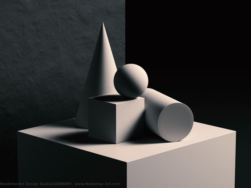 Academic Still Life. Octane Render