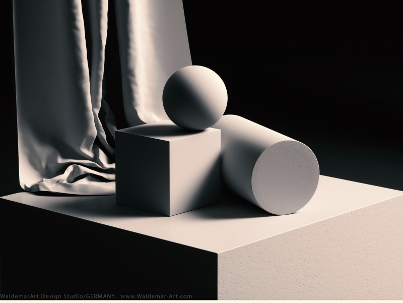 Academic Still Life. Octane Render