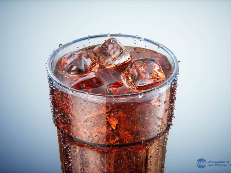 Cola Glass professional 3D visualization