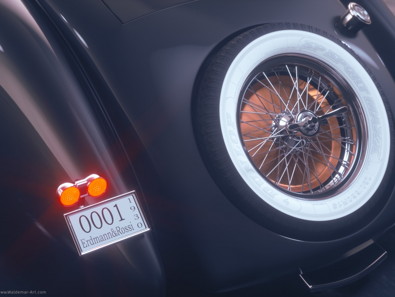 Mercedes-Benz Roadster 1930 3D visualization (Octane Render)