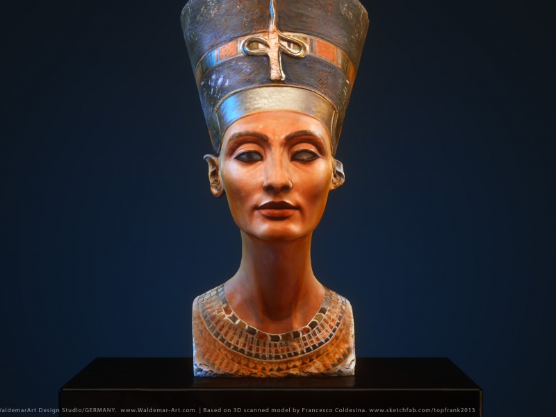 NEFERTITI - 3D scanned model. Octane Render.