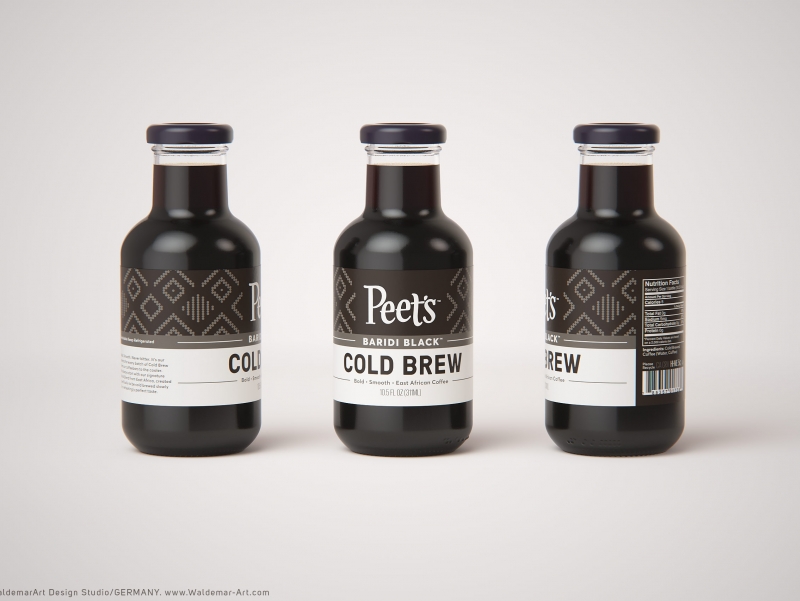 Peet&#039;s Coffee product 3D visualization