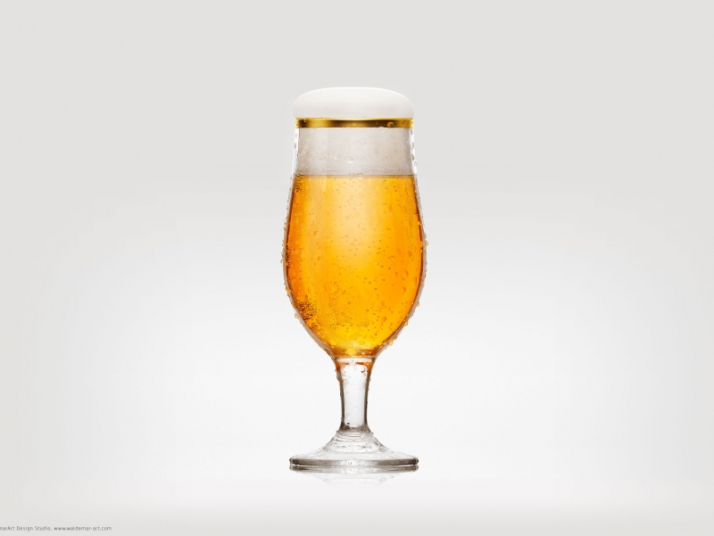 Beer Glass - 3D visualization, product shot
