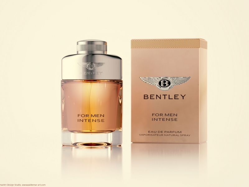 Packaging Shots (3D Visualization) of Bentley For Men Intense Perfume