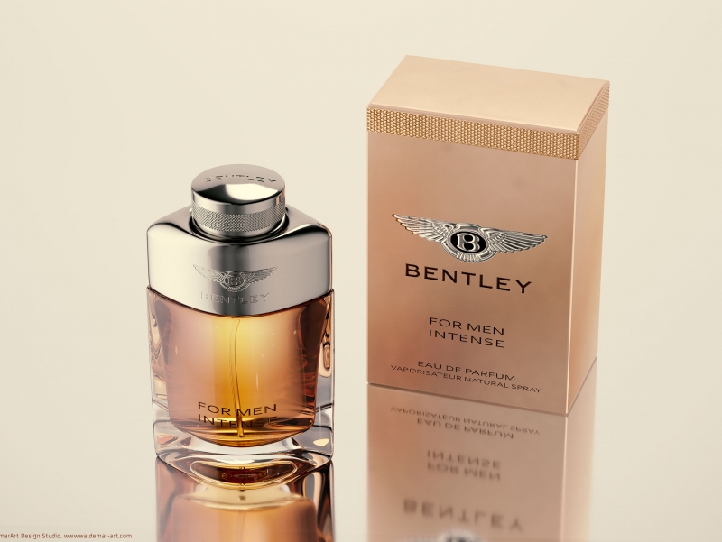 Packaging Shots (3D Visualization) of Bentley For Men Intense Perfume