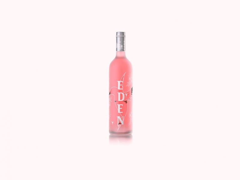 EDEN - packaging 3D visualization of the rose wine