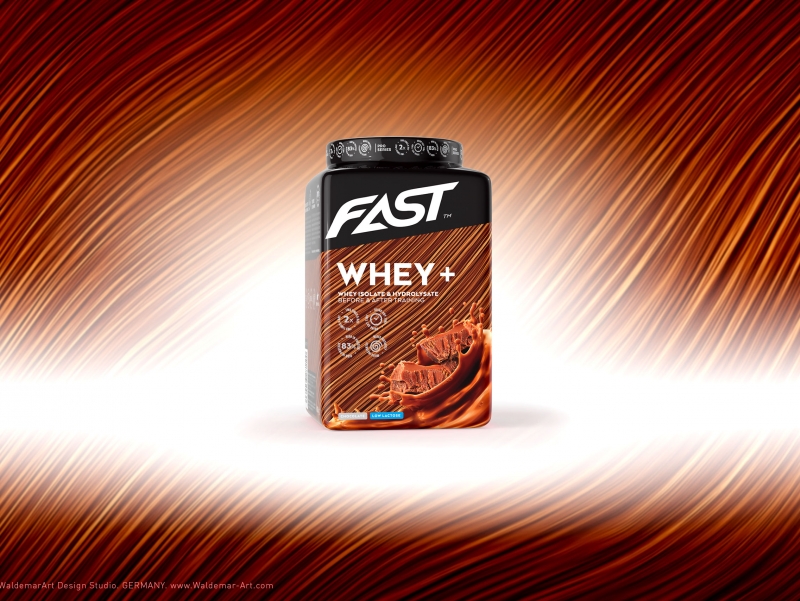 Product 3D Visualization - Fast WHEY+ Protein