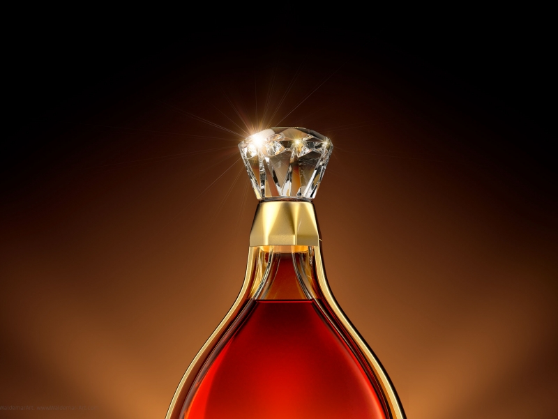 L&#039;essence de Courvoisier - professional packaging 3D visualization