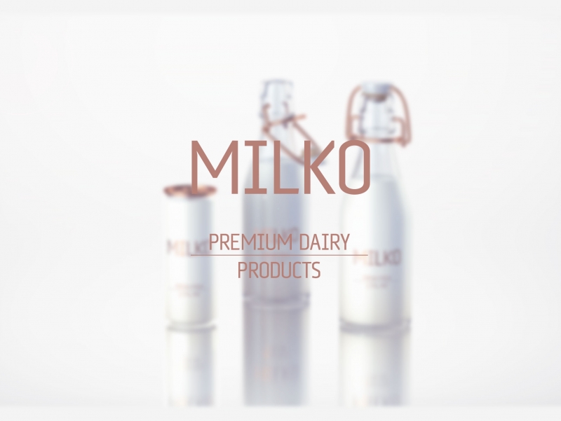 MILKO - Packaging design for Super-Premium Dairy Products