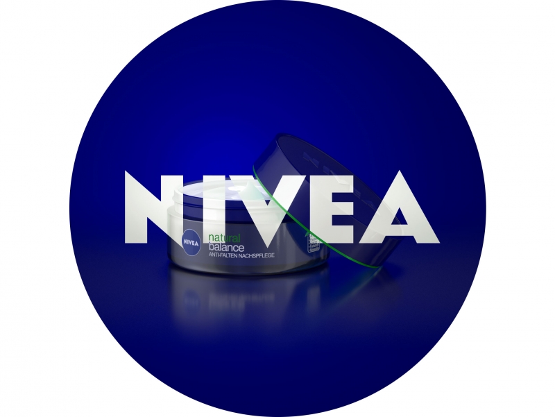 NIVEA NATURAL BALANCE ANTI-FALTEN NACHSPFLEGE - Packaging 3D Visualization