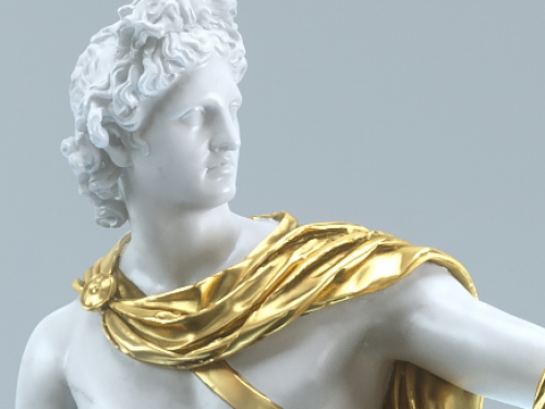 Sculpture of Apollo Belveder (Octane Render)