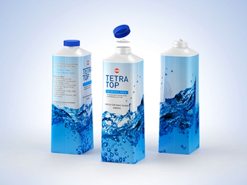 3D model of TetraPak Tetra Top 1000ml Base with Katla S38