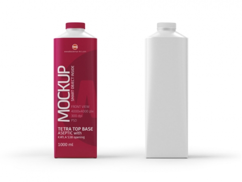 Package MockUp of TetraPak Tetra Top Aseptic Base 1000ml with Katla S38 is out!