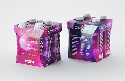 Hair Spray Metal Bottle 75ml packaging 3d model
