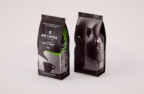 BIO Coffee Bag 1Kg packaging 3D model