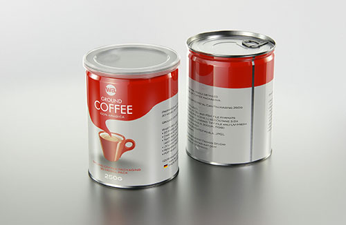 Packaging 3D model of the Tin metal can 70g with pull open